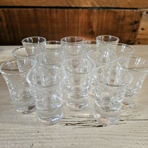 🐕 NWOT Set of 15 glass shot glasses 1 oz. 🐕